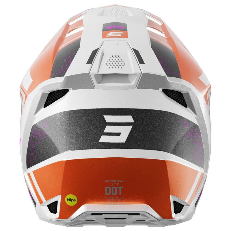 Casque cross Shot Lite Ultra orange perle