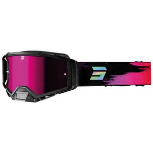 Lunettes de motocross Shot Core violet avec plexiglas iridium