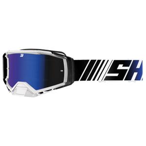 Lunettes cross Shot Core bleu-blanc avec plexiglas iridium