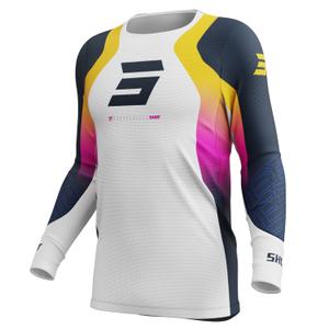 Maillot cross Shot Aerolite Ultra bleu-orange-rose