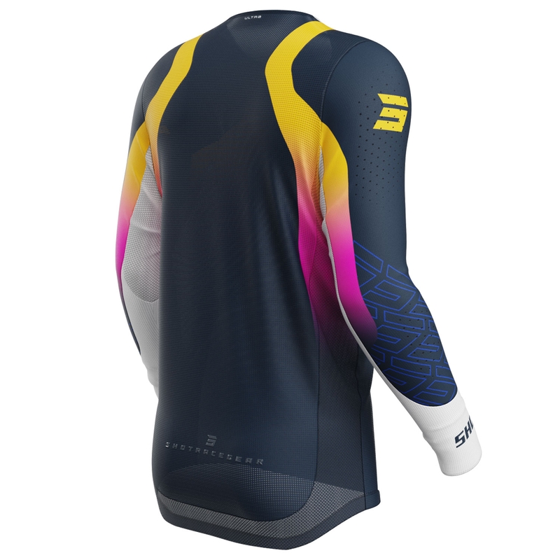 Maillot cross Shot Aerolite Ultra bleu-orange-rose