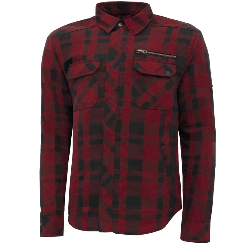 Chemise moto Street Racer Striker rouge