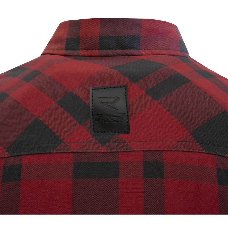 Chemise moto Street Racer Striker rouge