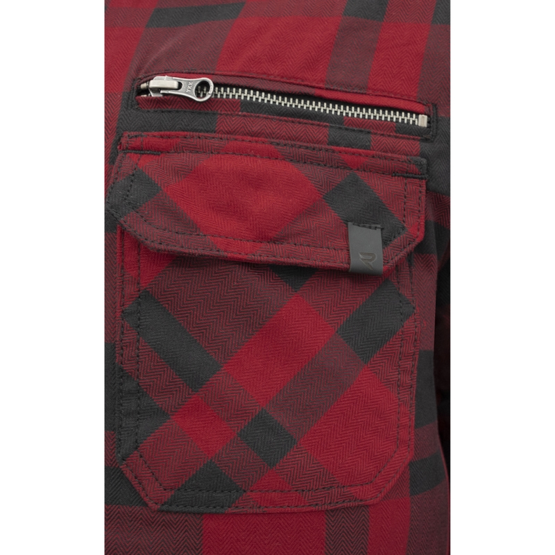 Chemise moto Street Racer Striker rouge