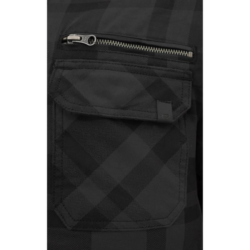 Chemise de moto Street Racer Striker noire