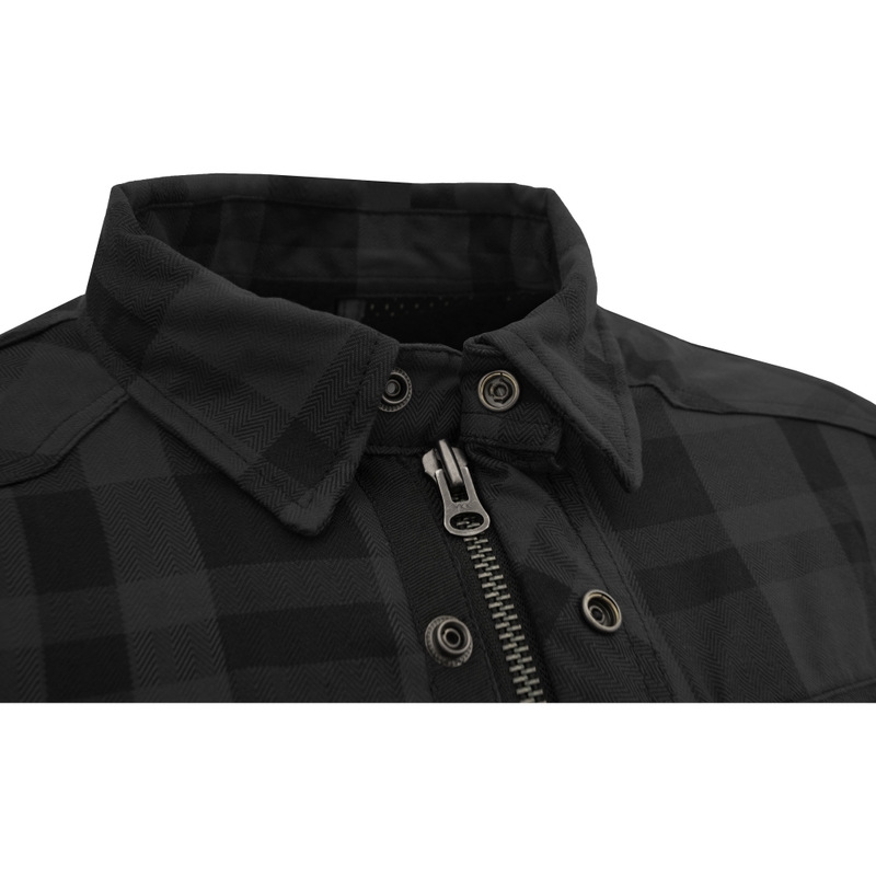 Chemise de moto Street Racer Striker noire