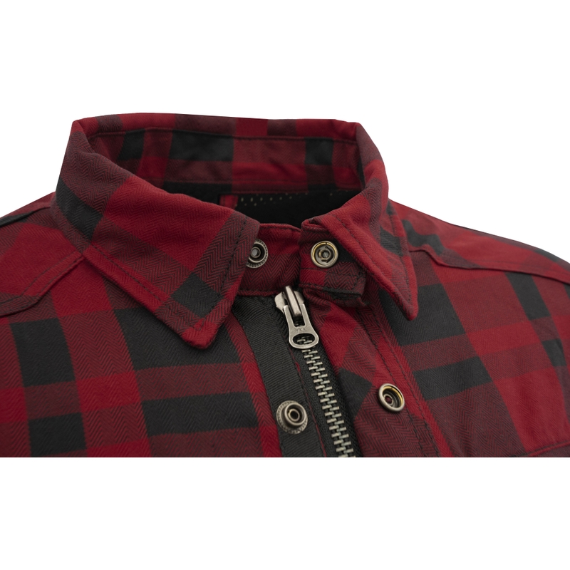 Chemise moto Street Racer Striker rouge