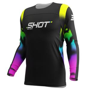 Maillot cross Shot Contact Nitro noir