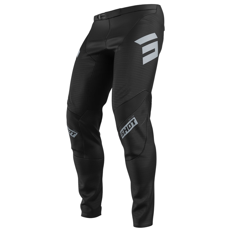 Pantalon moto cross Shot Contact Onyx noir-gris