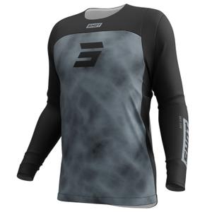 Maillot cross Shot Contact Onyx noir-gris