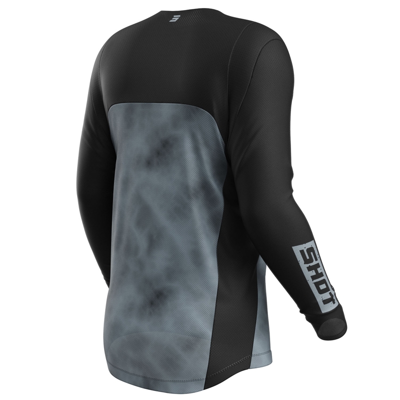 Maillot cross Shot Contact Onyx noir-gris