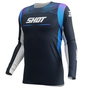 Maillot de motocross Shot Contact Apex bleu