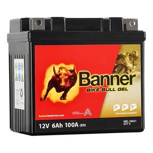Batterie moto gel Banner Bike Bull GEL 506 21/BGTZ7-S - GTZ7-S 12V, 6Ah, 100A