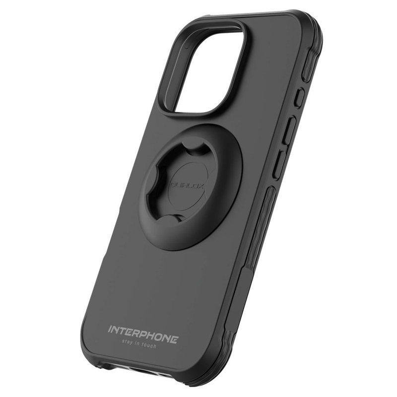 Housse de protection Interphone QUIKLOX Tetraforce pour Apple iPhone 16 Pro noir