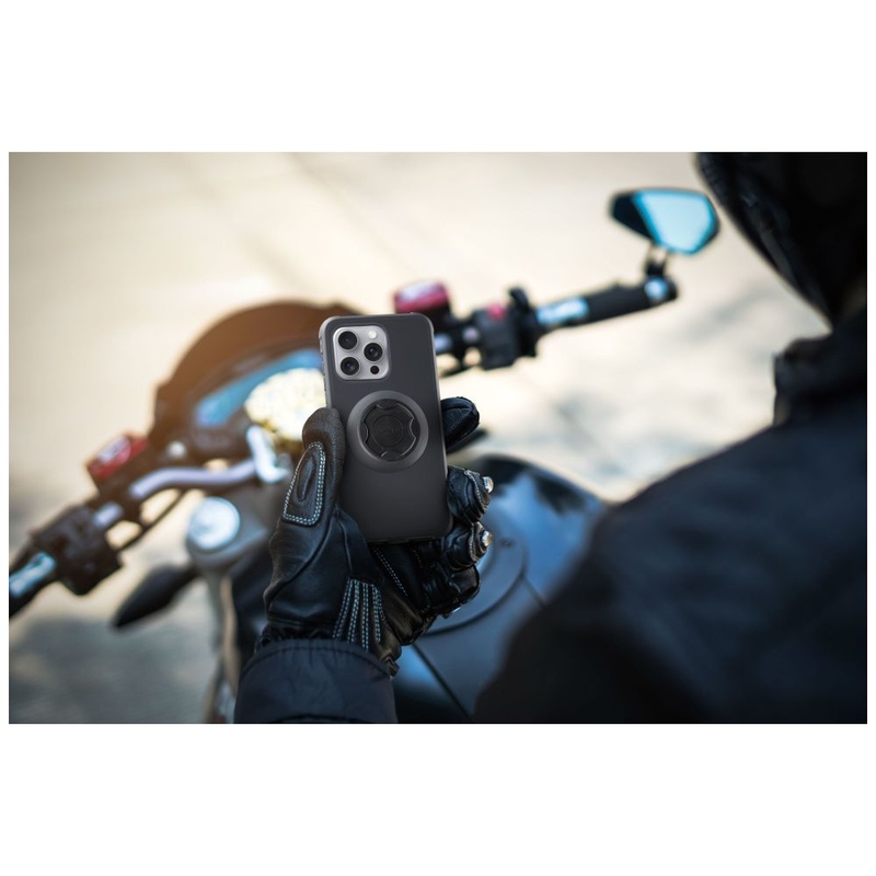 Housse de protection Interphone QUIKLOX Tetraforce pour Apple iPhone 16 Pro Max noir