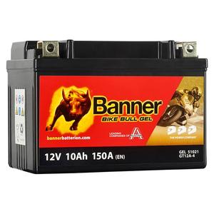 Batterie moto gel Banner Bike Bull GEL 510 21/BGTX12A-4 -GTX12A-4 12V, 10Ah, 150A