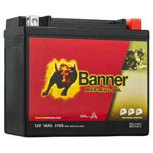 Batterie moto gel Banner Bike Bull GEL 518 21/BGTX20-3 - GTX20-3 12V, 18Ah, 310A