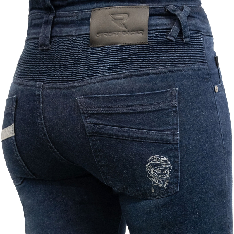 Jean crop femme Street Racer Spike II bleu