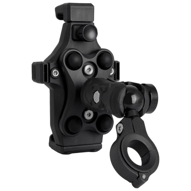 Support anti-vibrations pour moto avec verrouillage MotoZem Grip PRO noir