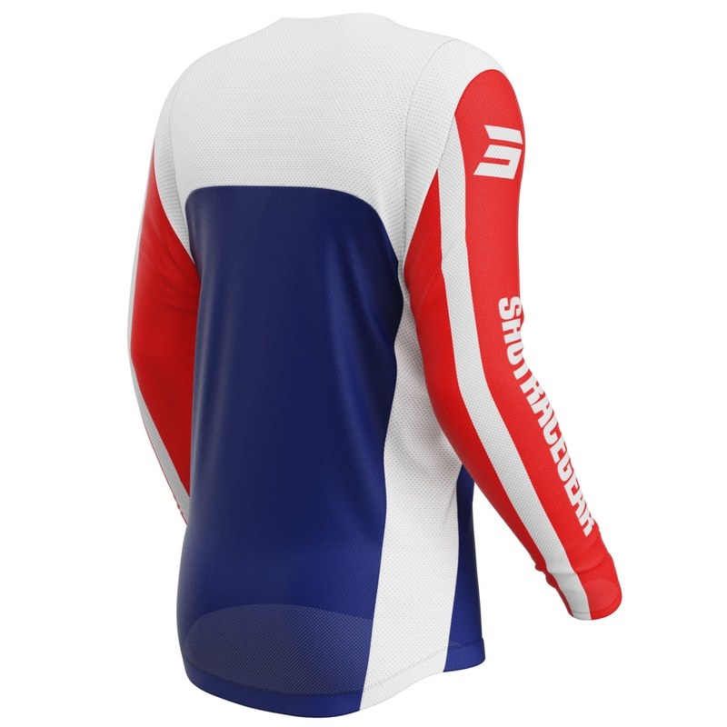 Maillot cross Shot Contact Mythic bleu-rouge