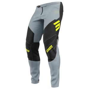 Pantalon moto cross Shot Contact Shield jaune fluo