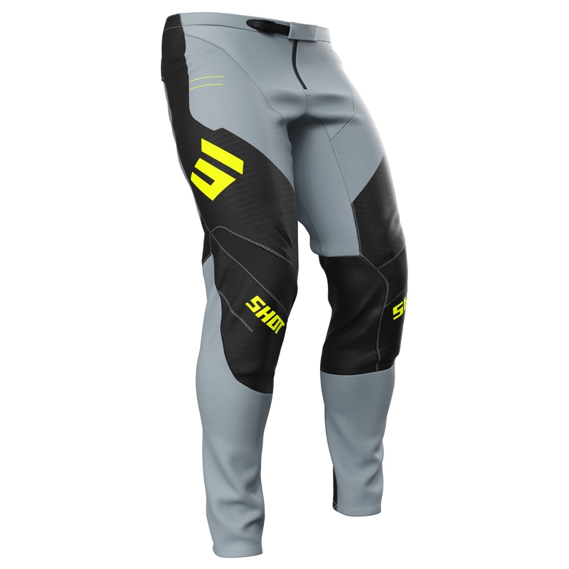 Pantalon moto cross Shot Contact Shield jaune fluo