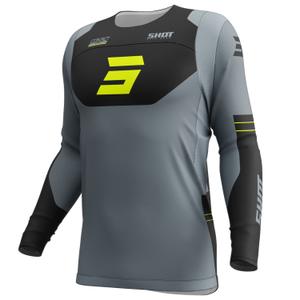 Maillot cross Shot Contact Shield jaune fluo