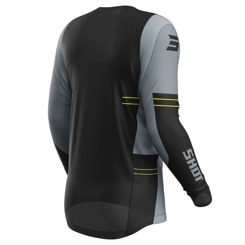 Maillot cross Shot Contact Shield jaune fluo