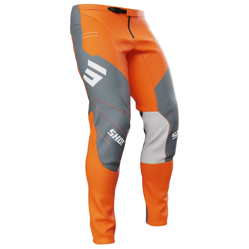 Pantalon moto cross Shot Contact Shield orange
