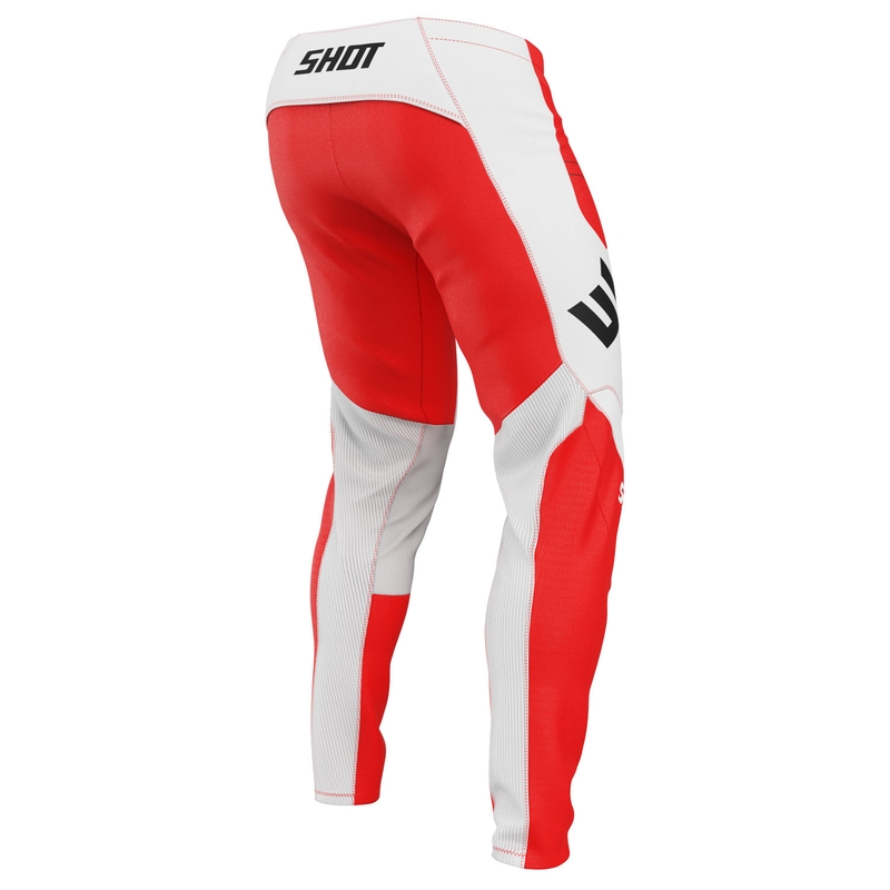 Pantalon moto cross Shot Contact Shield rouge