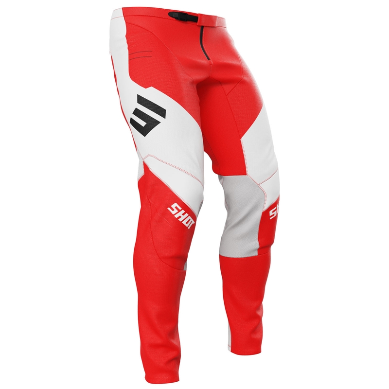 Pantalon moto cross Shot Contact Shield rouge