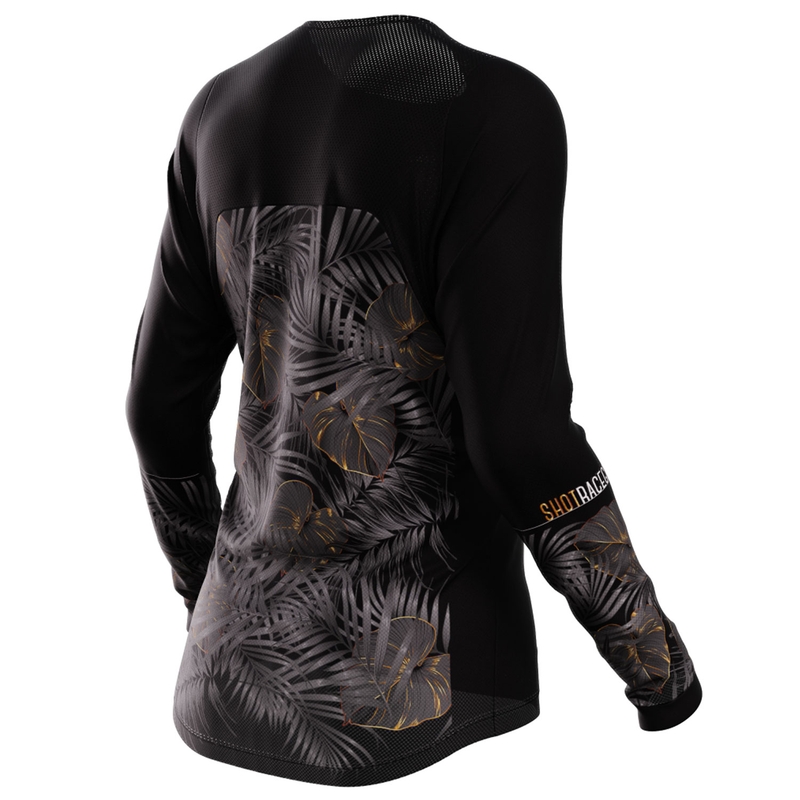 Maillot motocross femme Shot Contact Respect noir et or