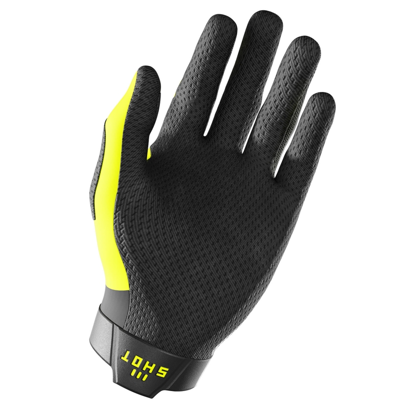 Gants cross Shot Lite Pro jaune fluo