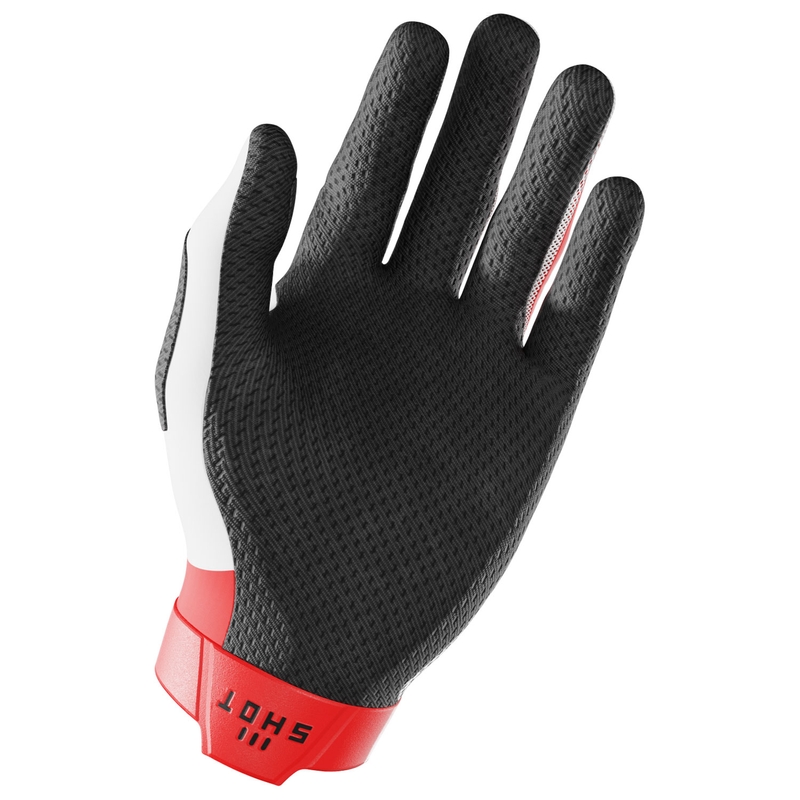 Gants de motocross Shot Lite Pro rouges