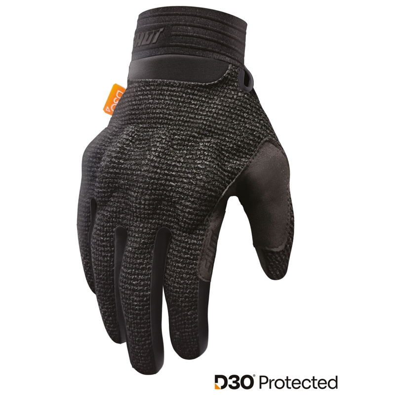 Gants de motocross Shot Guard D3O® noirs