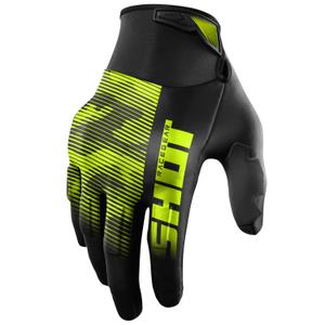 Gants cross Shot Drift Tactic jaune fluo