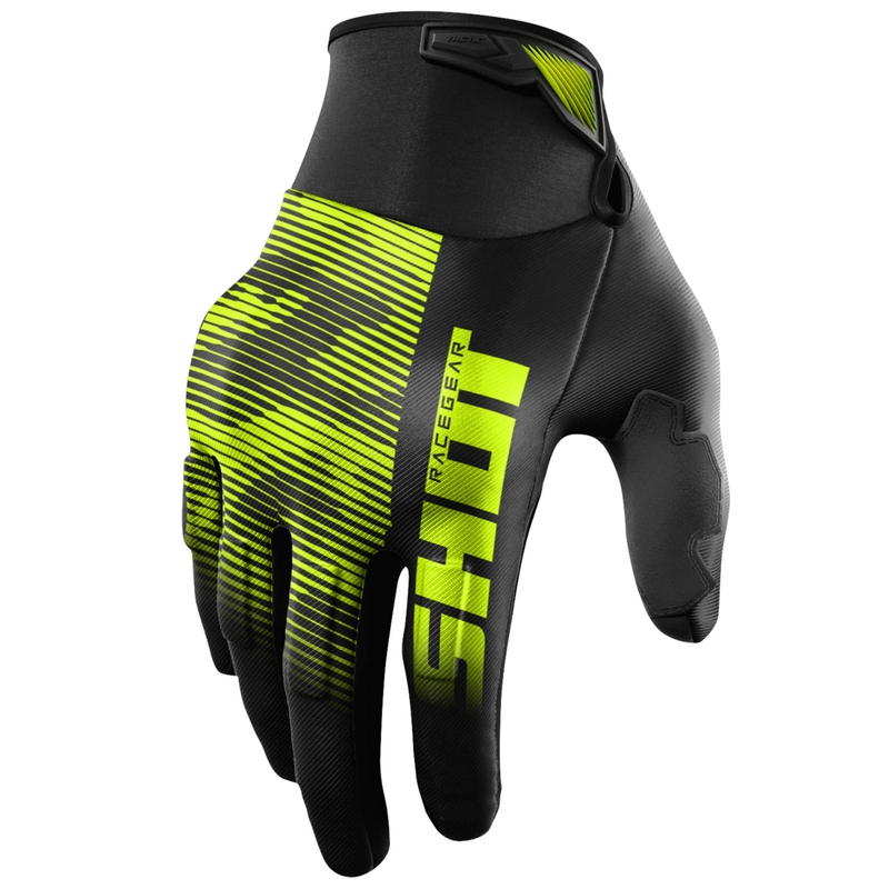 Gants cross Shot Drift Tactic jaune fluo