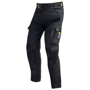 Pantalon moto Shot Climatic noir-jaune fluo