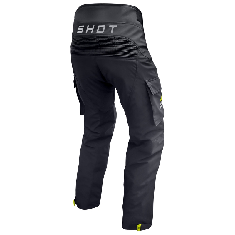 Pantalon moto Shot Climatic noir-jaune fluo