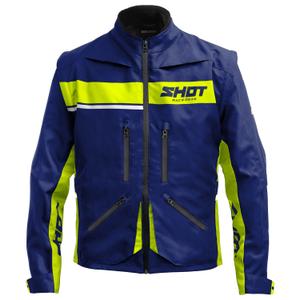 Veste moto Shot Contact Assault 2.0 bleu-jaune fluo
