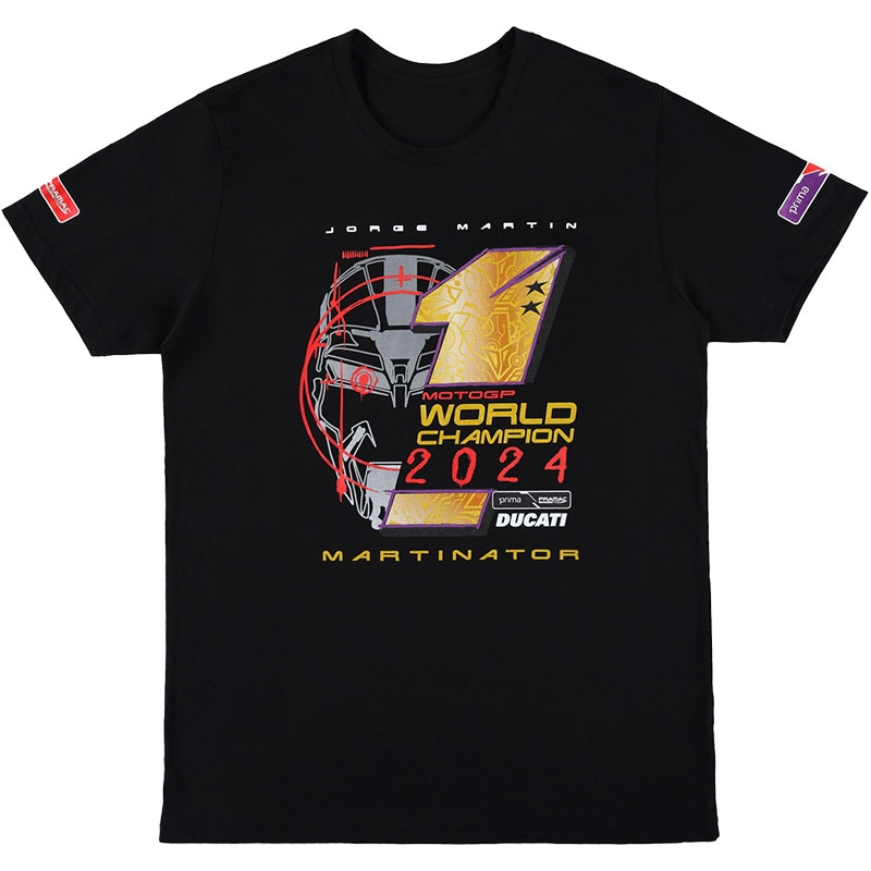 T-shirt Ducatti Jorge Martin Champion du Monde noir