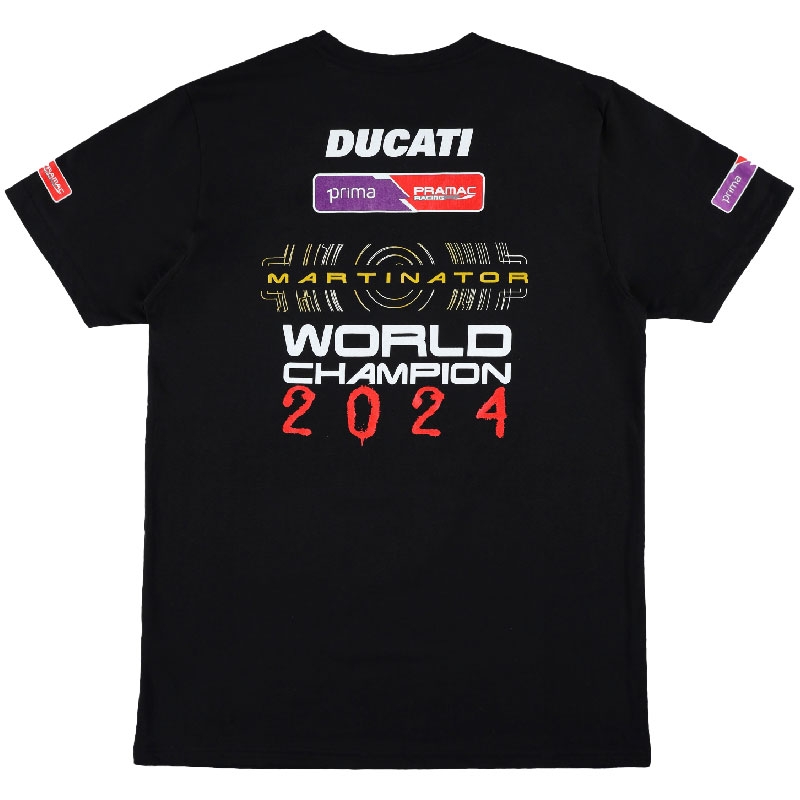 T-shirt Ducatti Jorge Martin Champion du Monde noir
