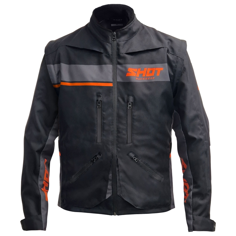 Veste moto Shot Contact Assault 2.0 noir-orange