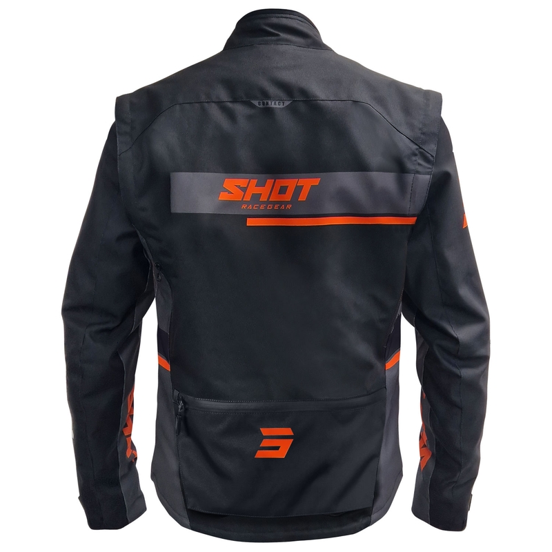 Veste moto Shot Contact Assault 2.0 noir-orange