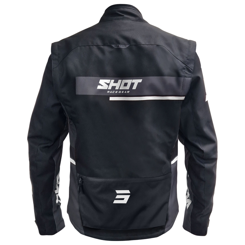 Veste moto Shot Contact Assault 2.0 noir-blanc