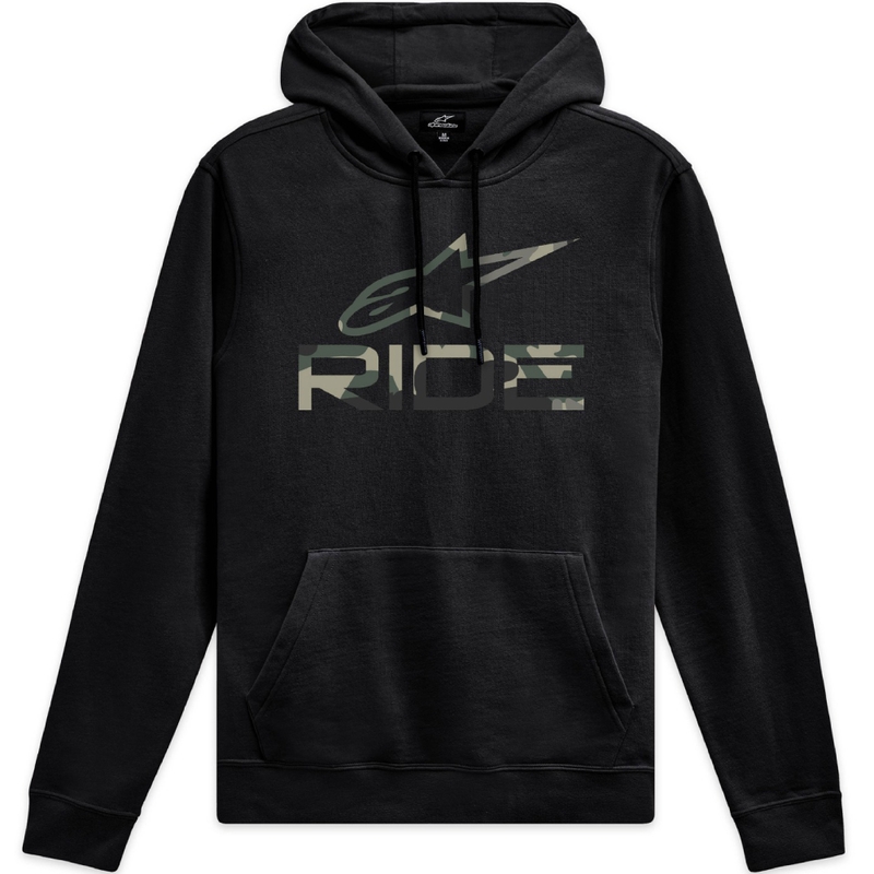 Sweat à capuche Alpinestars Ride Camo 4 noir