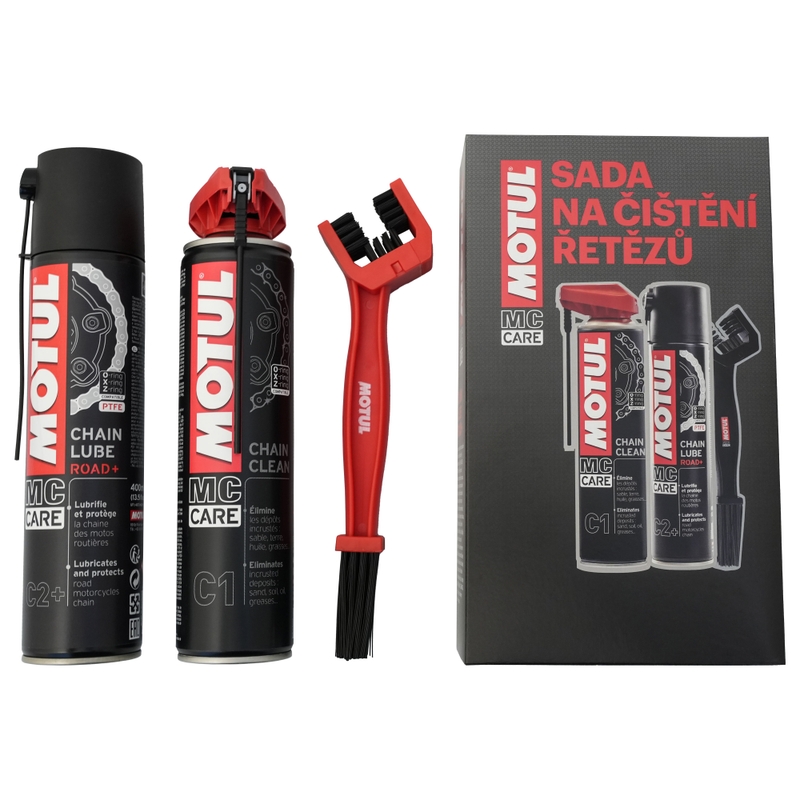 Coffret cadeau d'entretien de chaîne Motul