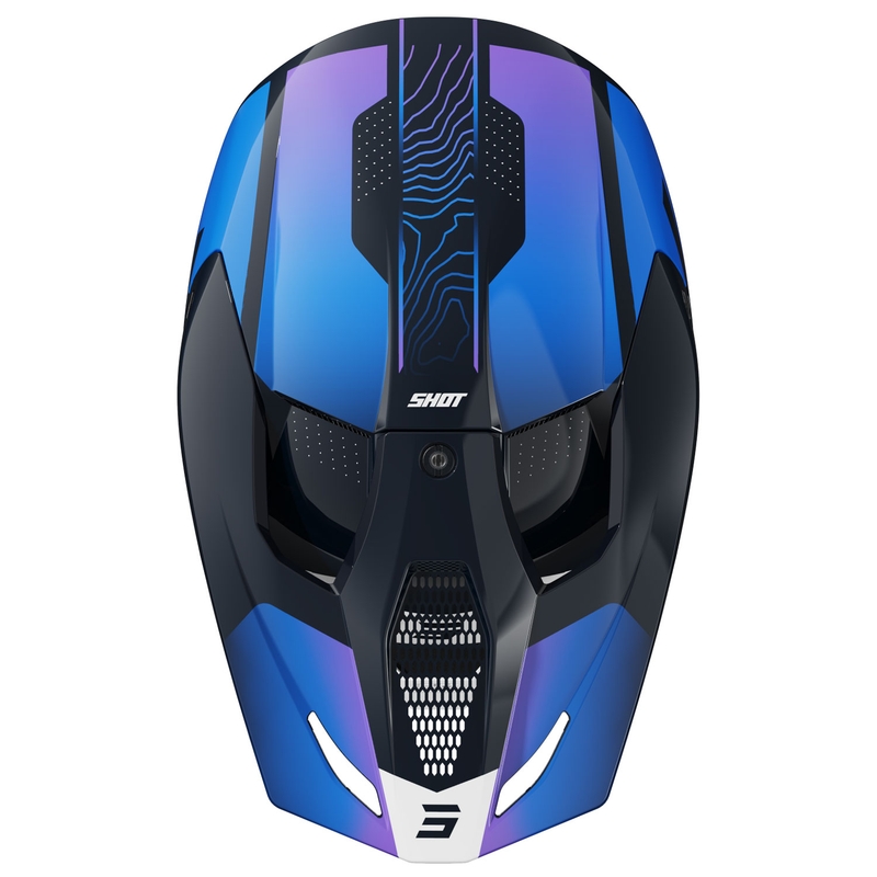 Casque motocross enfant Shot Furious Apex bleu