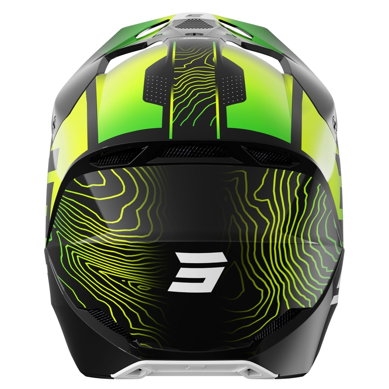 Casque motocross enfant Shot Furious Apex jaune fluo