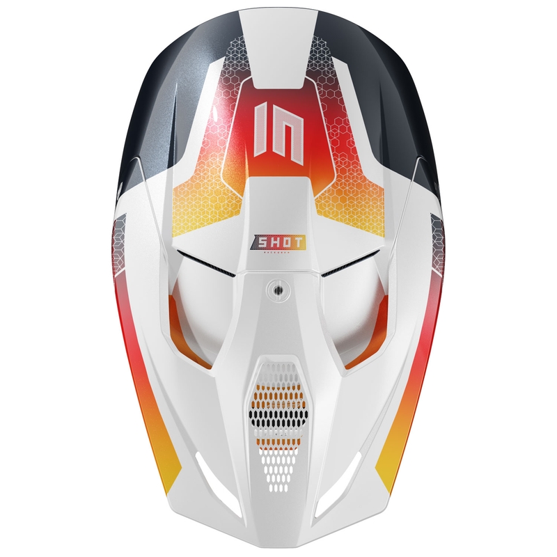 Casque motocross enfant Shot Furious Phaser bleu-rouge